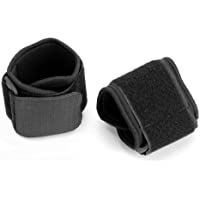 Muñequera Muñecas de Protección Deportiva Ajustable con Vecro Nilón Azul Negro
